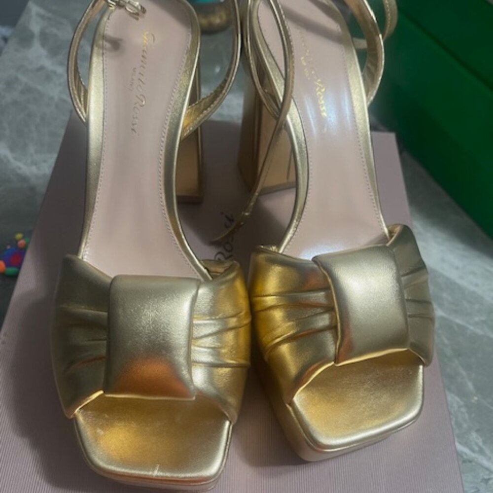 Gianvito Rossi Amour Nappa Silk Mekong Milano 39.5